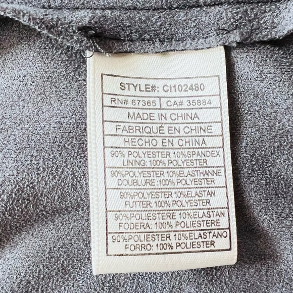 CUPCAKES and CASHMERE Brislin Faux Suede Drape Jacket - Picture 9 of 9